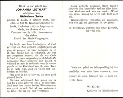 Johanna Ligthart Wilhelmus Smits
