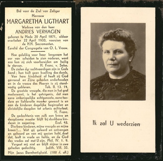 Margaretha Ligthart Andries Verhagen