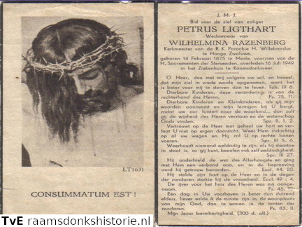 Petrus Ligthart Wilhelmina Razenberg