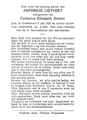 Antonius Ligtvoet Catharina Elisabeth Oomen