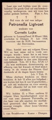 Petronella Ligtvoet Cornelis Luijkx