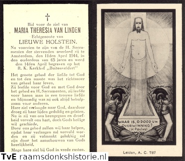 Maria Theresia van Linden Lieuwe Holstein