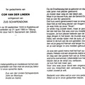 Cor van der Linden Zus Schapendonk