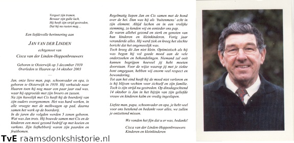Jan van der Linden Cisca Hoppenbrouwers