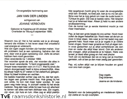 Jan van der Linden Jeanne Verboven