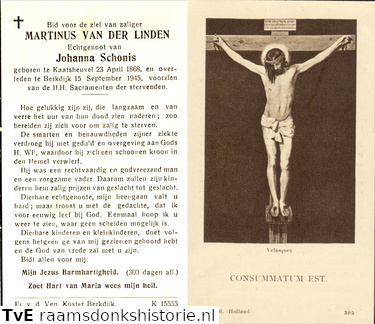 Martinus van der Linden Johanna Schonis