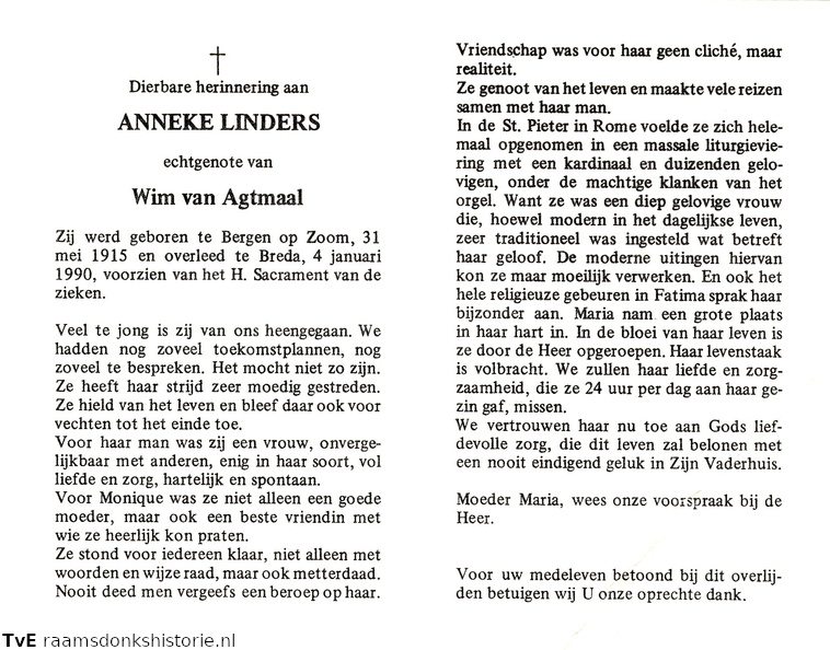 Anneke Linders Wim van Agtmaal