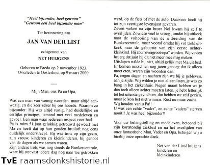 Jan van der List Net Huijgens