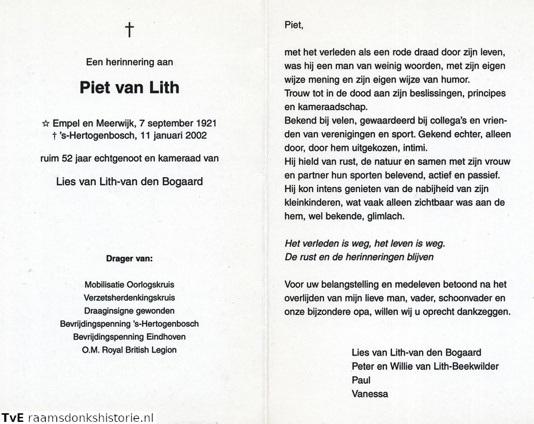 Piet van Lith Lies van den Bogaard