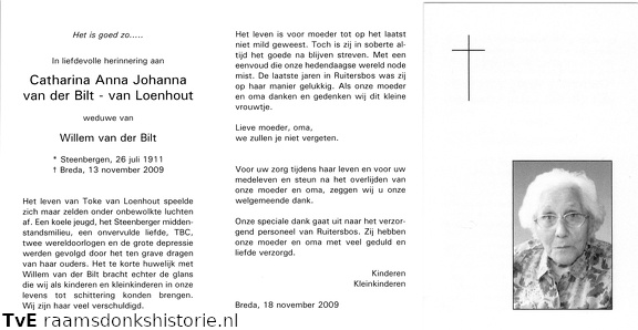 Catharina Anna Johanna van Loenhout Willem van der Bilt
