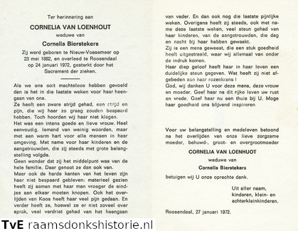 Cornelia van Loenhout Cornelis Bierstekers