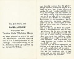Karel Lommers Theodora Maria Wilhelmina Vissers