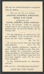 Antonie Josephus Johannes Maria van Loon Joanna Dymphna Maria Looymans