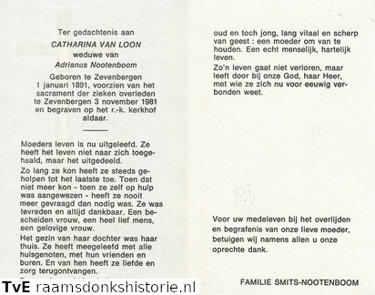 Catharina van Loon Adrianus Nootenboom