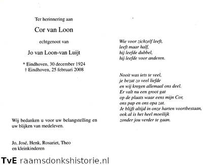 Cor van Loon Jo van Luijt