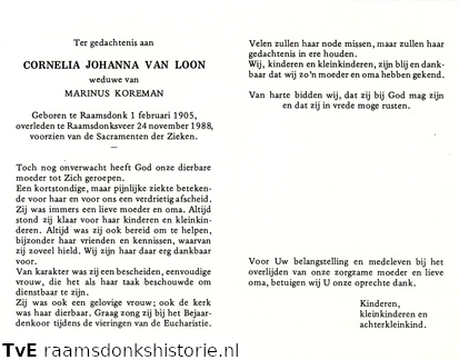 Cornelia Johanna van Loon Marinus Koreman