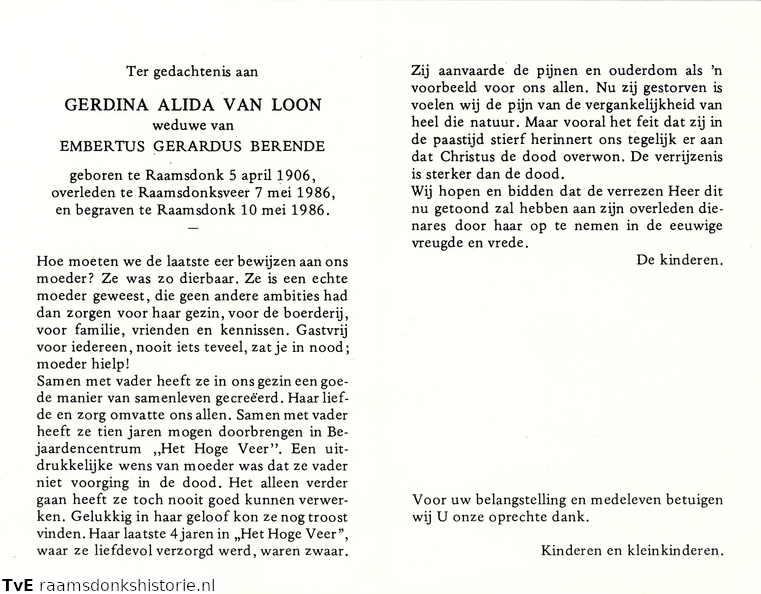 Gerdina Alida van Loon Embertus Geradus Berende