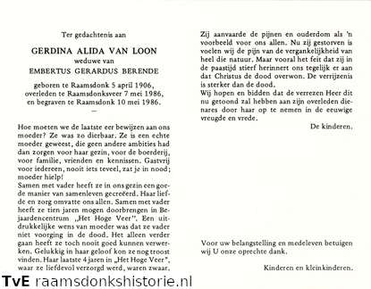 Gerdina Alida van Loon Embertus Geradus Berende