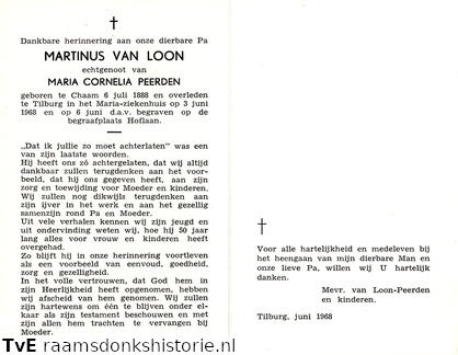 Martinus van Loon Maria Cornelia Peerden