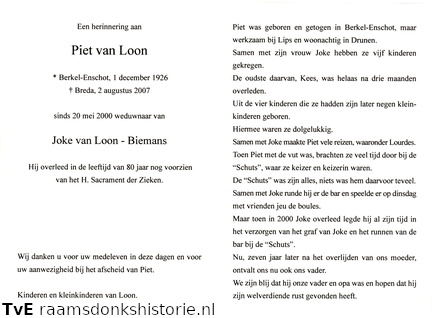 Piet van Loon Joke Biemans