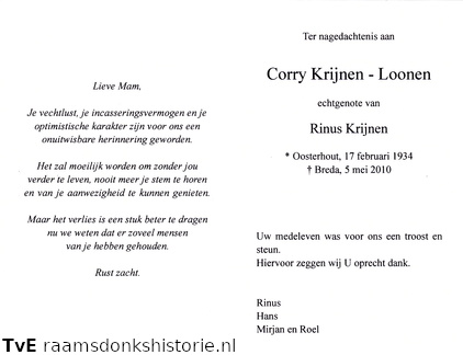 Corry Loonen Rinus Krijnen