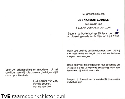 Leonardus Loonen Helena Joahnna van Zon