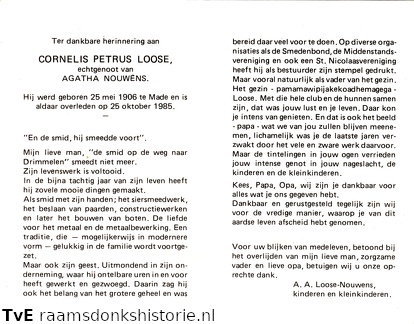 Cornelis Petrus Loose Agatha Nouwens
