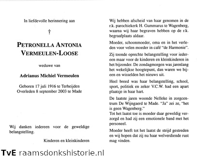 Petronella Antonia Loose Adrianus Michiel Vermeulen