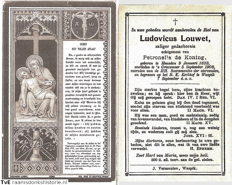 Ludovicus Louwet Petronella de Koning