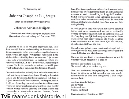 Johanna Josephina Luijbregts Johannes Adrianus Kuijpers