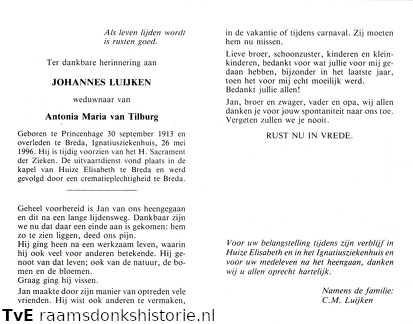 Johannes Luijken Antonia Maria van Tilburg