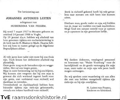 Johannes Antonius Luiten Huiberdina van Fessem