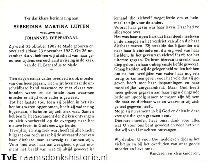 Seberdina Martina Luiten Johannes Diependaal