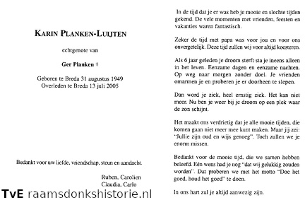 Karin Luyten  Ger Planken