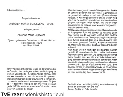 Antonia Maria Maas Antonius Maria Blijlevens