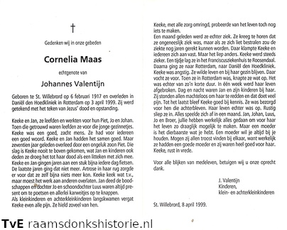Cornelia Maas Johannes Valentijn
