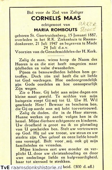 Cornelis Maas Maria Rombouts
