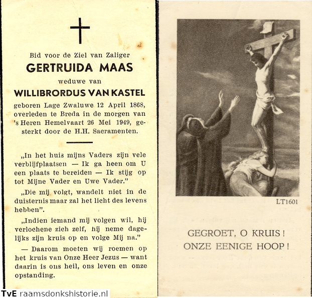 Gertruida Maas Willibrordus van Kastel