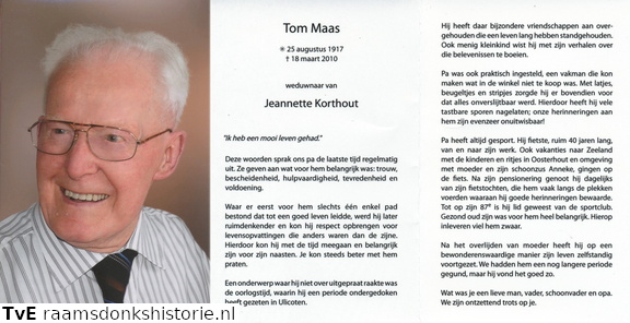 Tom Maas Jeannette Korthout