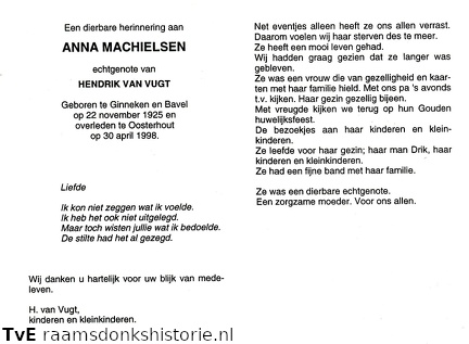 Anna Machielsen Hendrik van Vugt