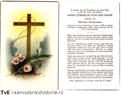 Anna Cornelia van der Made Marinus Schuurmans