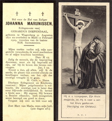 Johanna Marijnissen Gerardus Diependaal