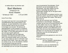 Bart Martens Anna Vissers