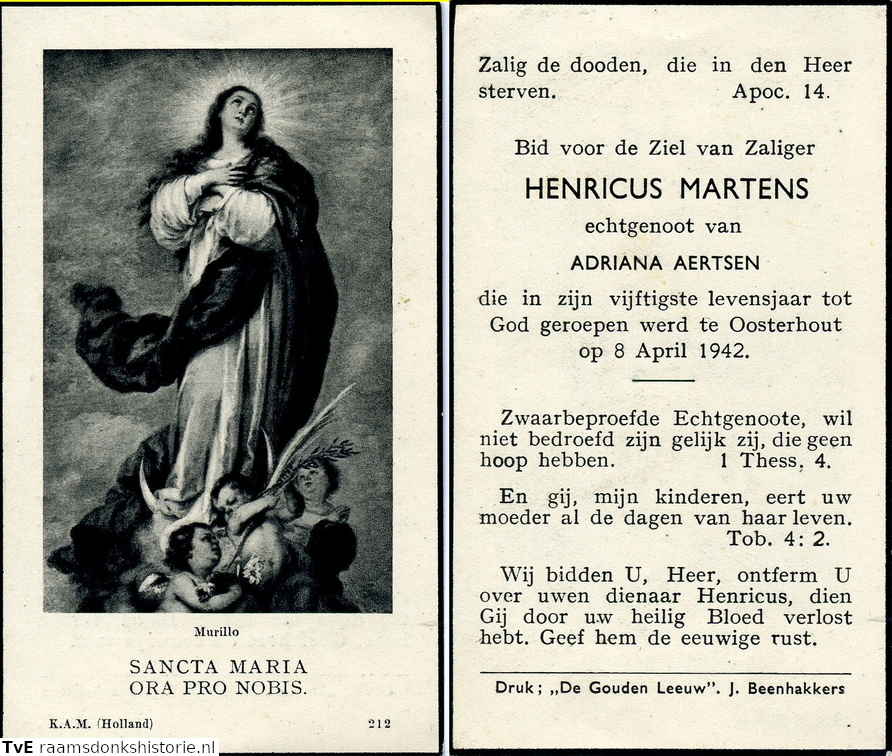 Henricus Martens Adriana Aertsen