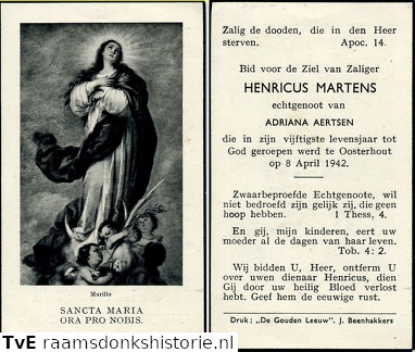 Henricus Martens Adriana Aertsen