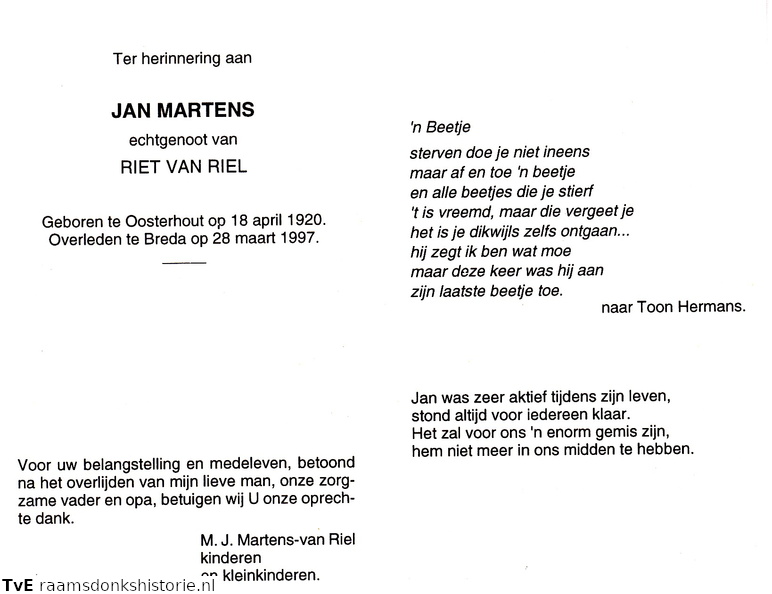 Jan Martens Riet van Riel