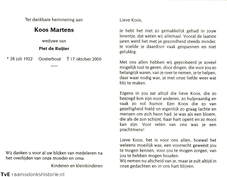 Koos Martens Piet de Ruijter