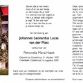 Johannes Leonardus Lucas van der Mast Petronella Maria Haest