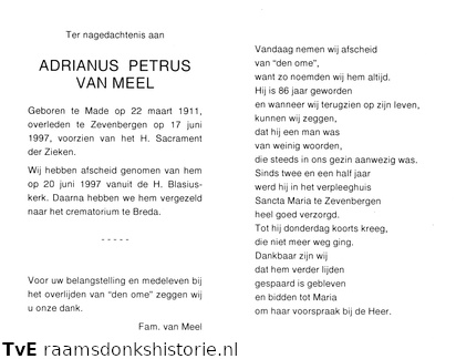 Adrianus Petrus van Meel