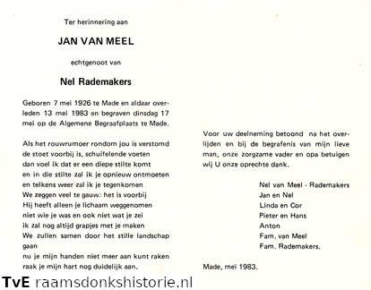 Jan van Meel Nel Rademakers